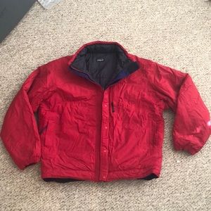 Patagonia Down Jacket. Red size large